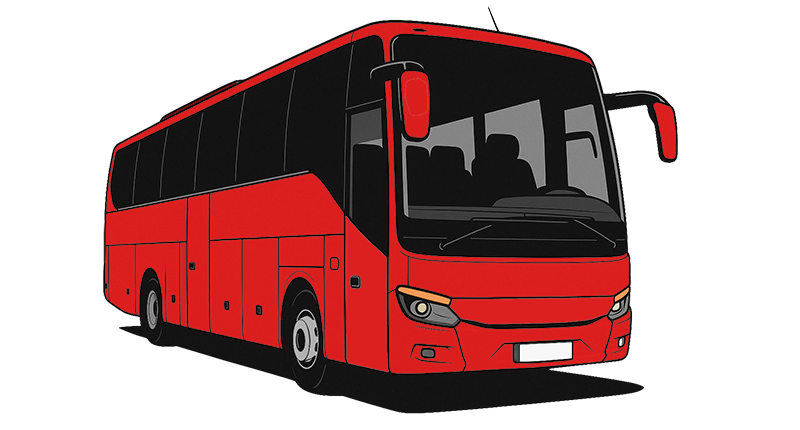 Autobusy w różnych kolorach i malowaniach – gra Buslo