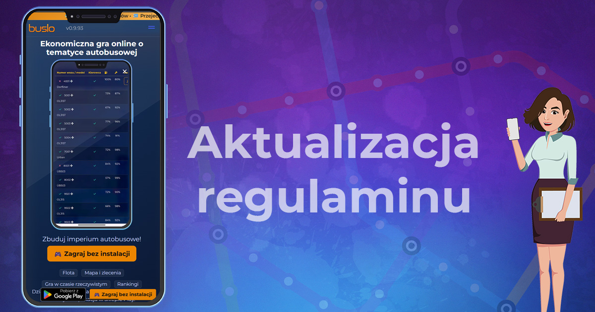 Aktualizacja 1.25: nowy regulamin